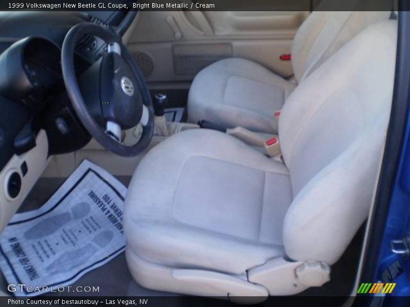 Bright Blue Metallic / Cream 1999 Volkswagen New Beetle GL Coupe