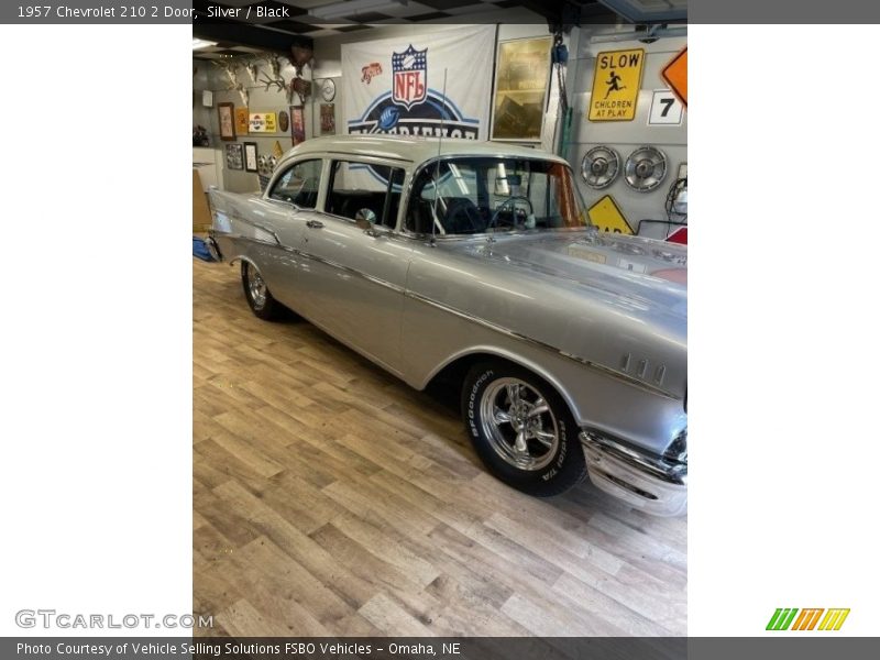Silver / Black 1957 Chevrolet 210 2 Door