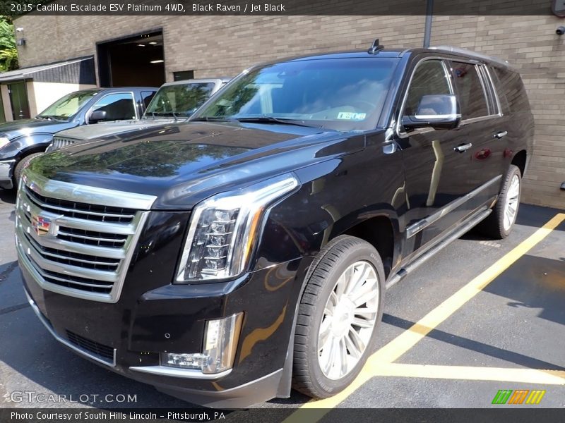 Black Raven / Jet Black 2015 Cadillac Escalade ESV Platinum 4WD