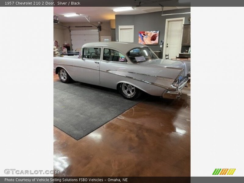 Silver / Black 1957 Chevrolet 210 2 Door