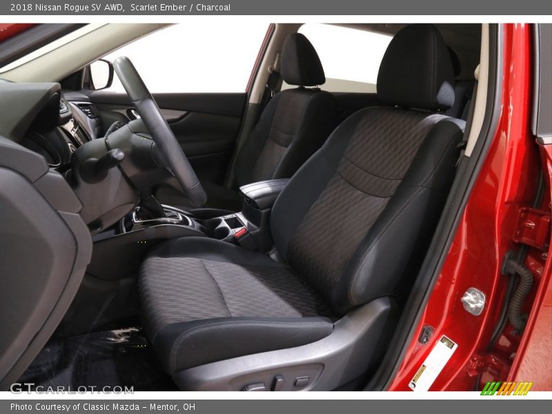 Scarlet Ember / Charcoal 2018 Nissan Rogue SV AWD