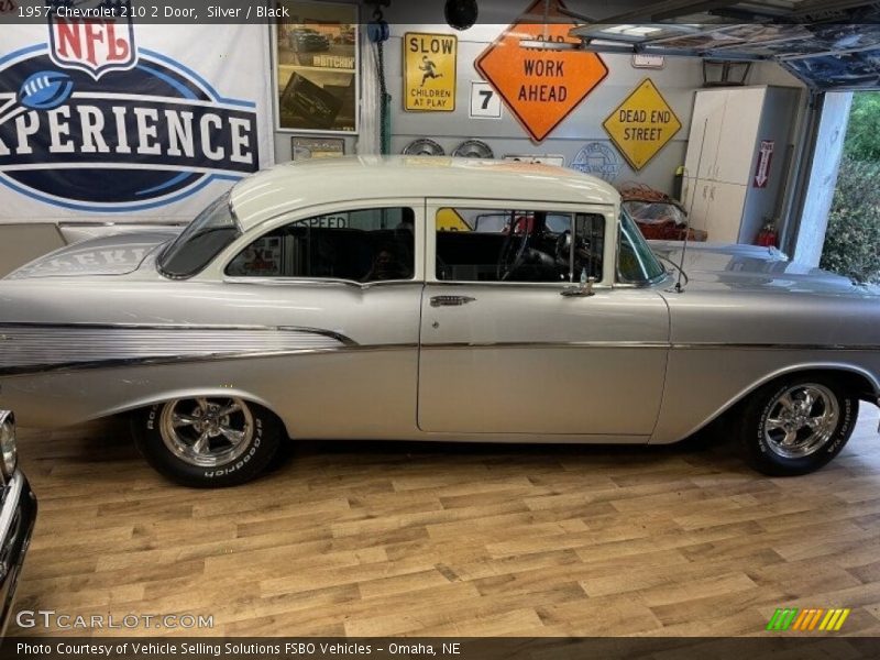 Silver / Black 1957 Chevrolet 210 2 Door