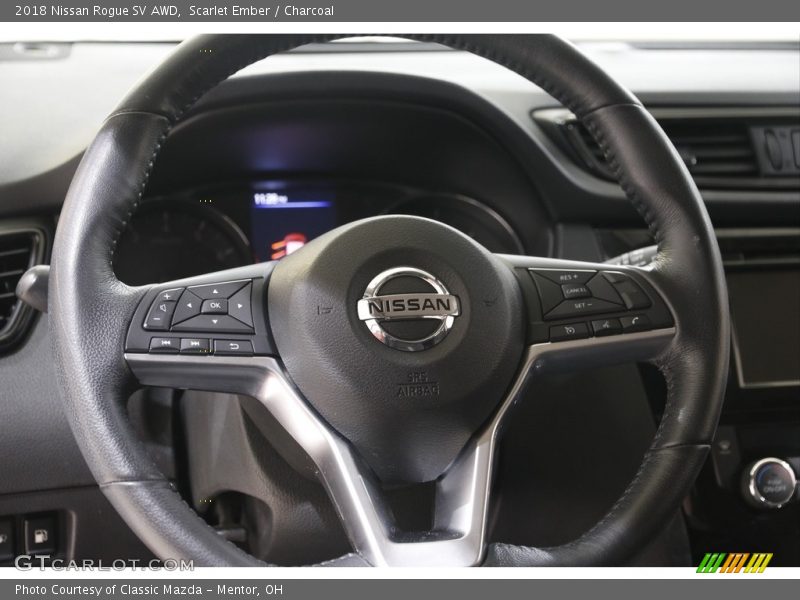Scarlet Ember / Charcoal 2018 Nissan Rogue SV AWD
