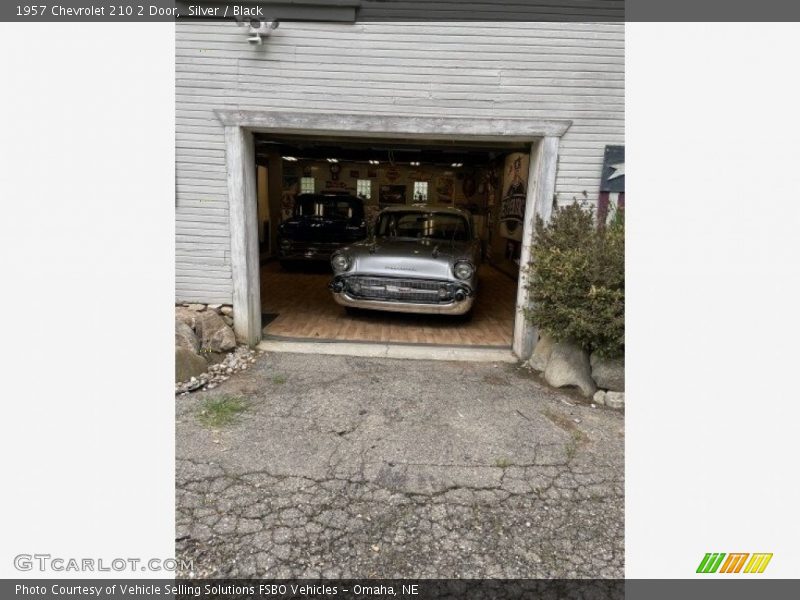 Silver / Black 1957 Chevrolet 210 2 Door