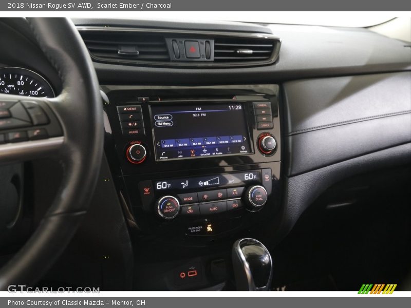 Scarlet Ember / Charcoal 2018 Nissan Rogue SV AWD