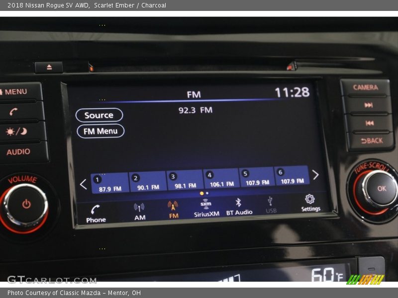 Scarlet Ember / Charcoal 2018 Nissan Rogue SV AWD