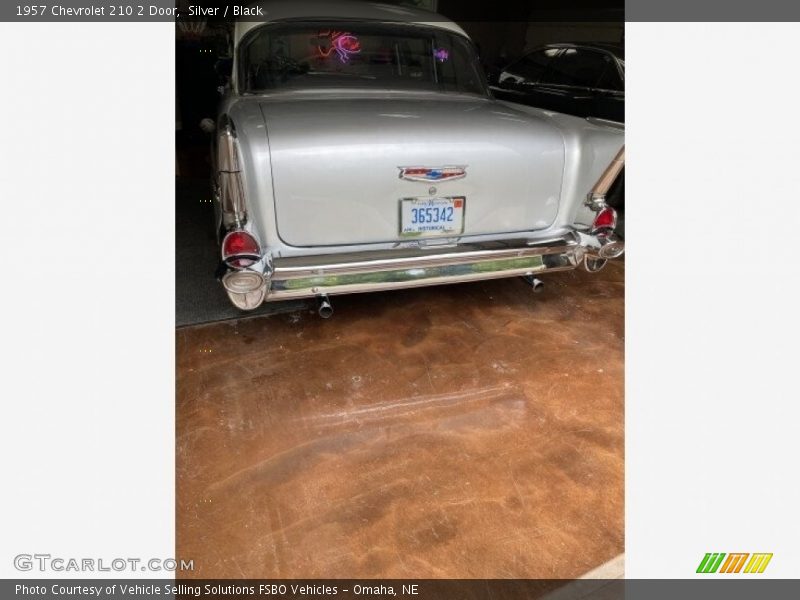 Silver / Black 1957 Chevrolet 210 2 Door