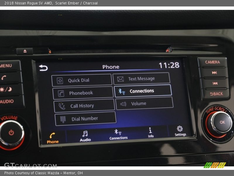 Scarlet Ember / Charcoal 2018 Nissan Rogue SV AWD