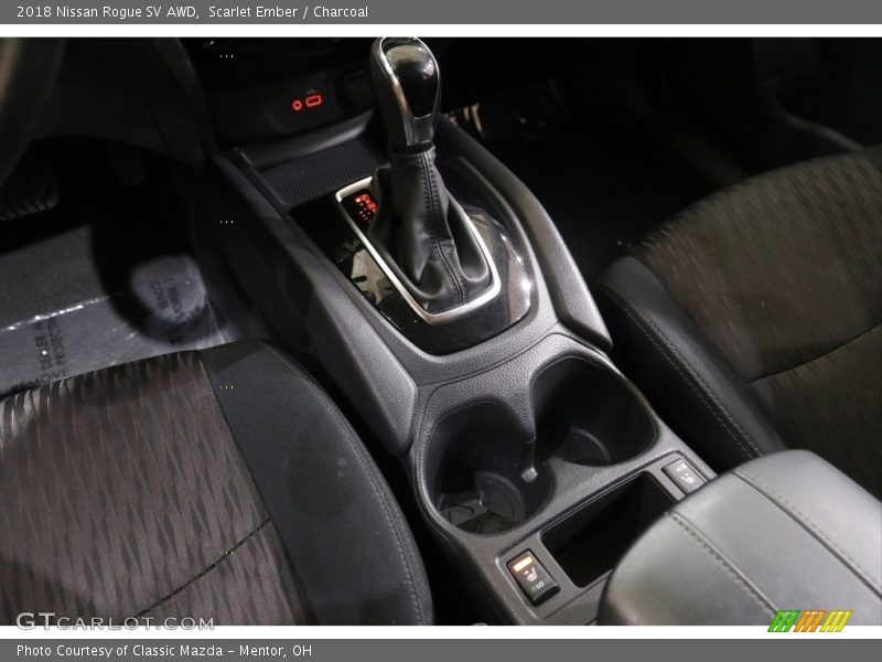 Scarlet Ember / Charcoal 2018 Nissan Rogue SV AWD