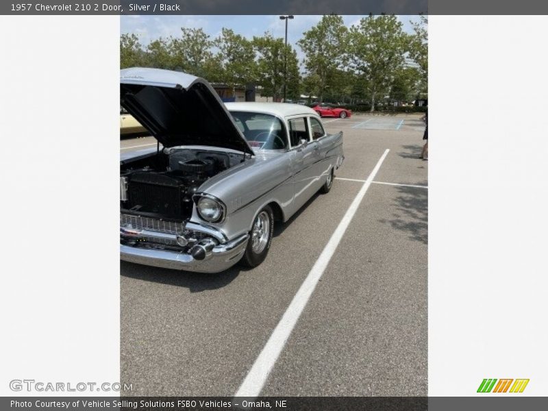 Silver / Black 1957 Chevrolet 210 2 Door