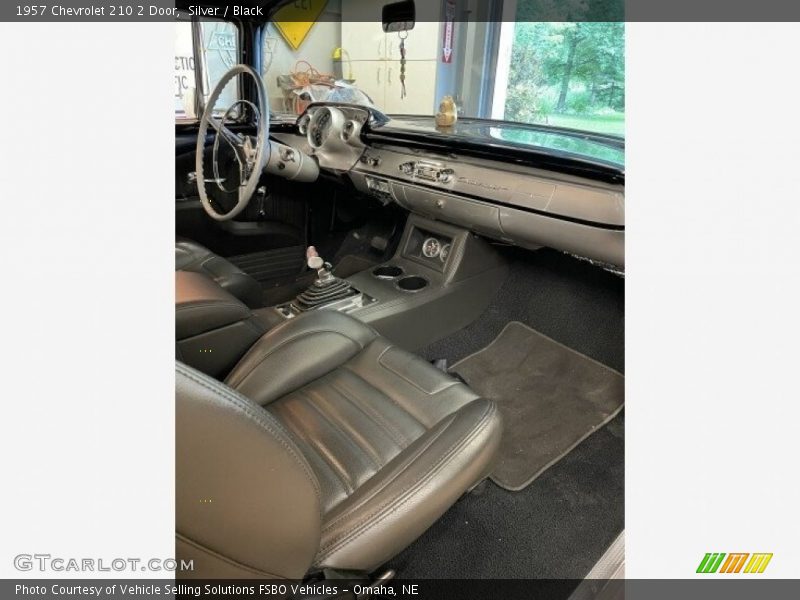 Silver / Black 1957 Chevrolet 210 2 Door