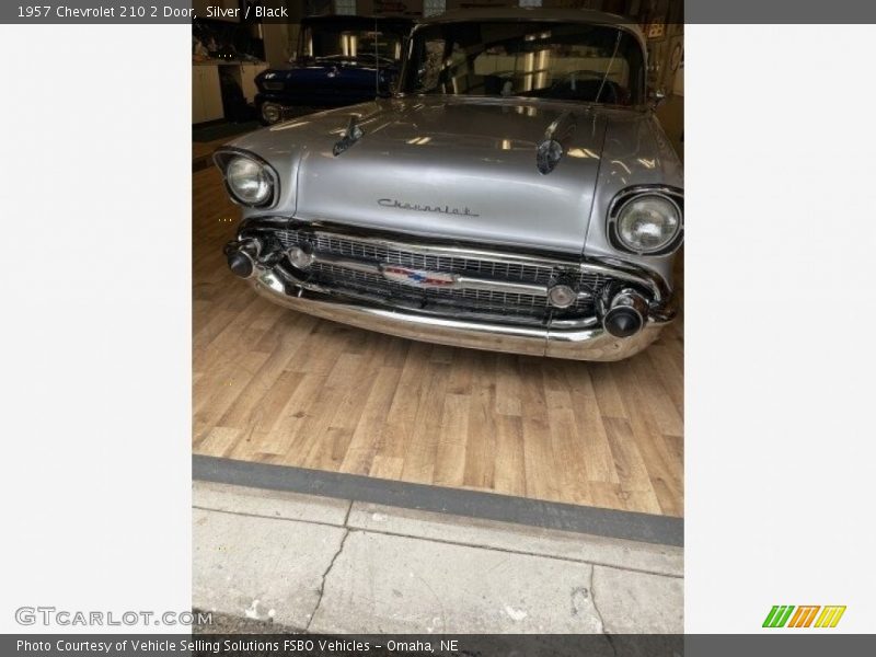 Silver / Black 1957 Chevrolet 210 2 Door