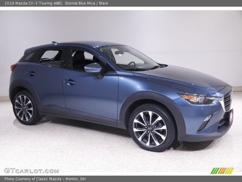 Eternal Blue Mica / Black 2019 Mazda CX-3 Touring AWD