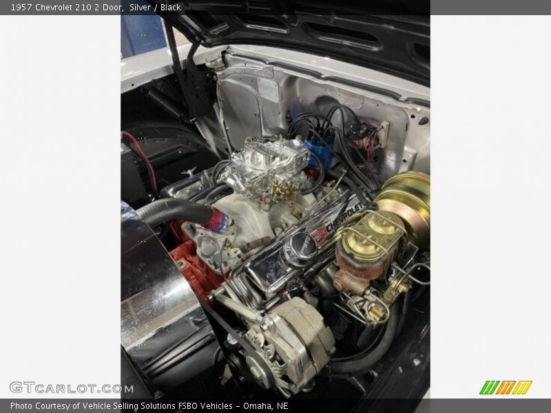 Silver / Black 1957 Chevrolet 210 2 Door