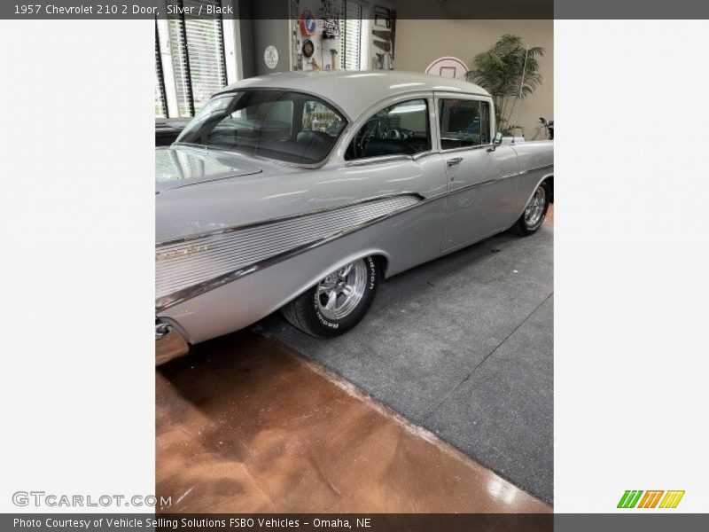 Silver / Black 1957 Chevrolet 210 2 Door