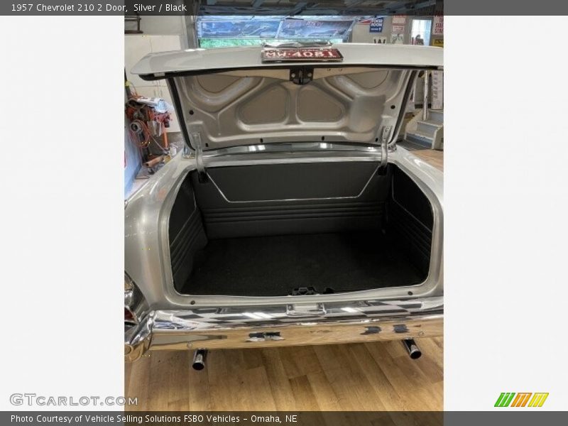 Silver / Black 1957 Chevrolet 210 2 Door
