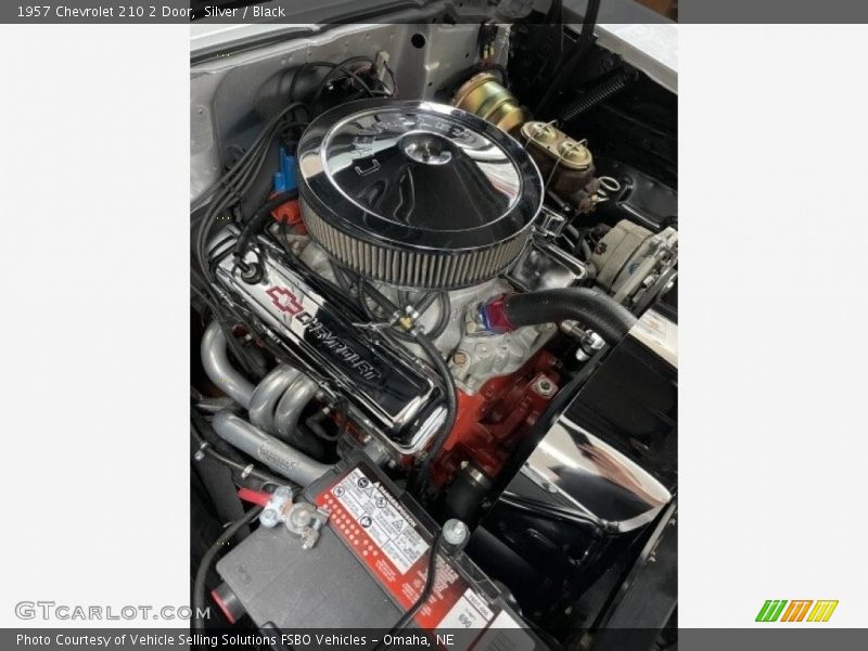 Silver / Black 1957 Chevrolet 210 2 Door