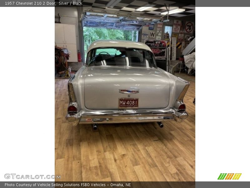 Silver / Black 1957 Chevrolet 210 2 Door