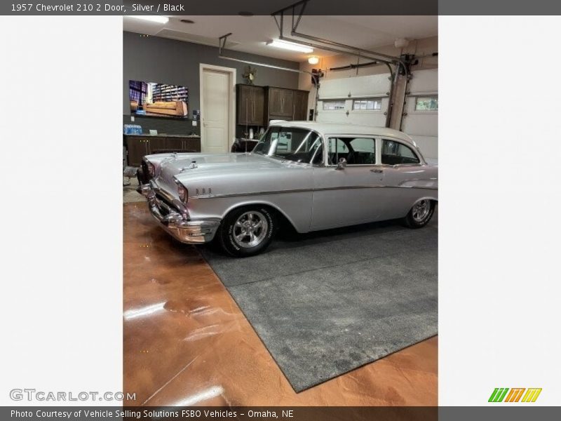 Silver / Black 1957 Chevrolet 210 2 Door
