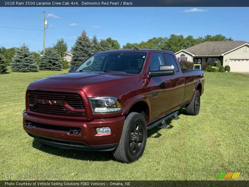 Delmonico Red Pearl / Black 2018 Ram 3500 Laramie Crew Cab 4x4