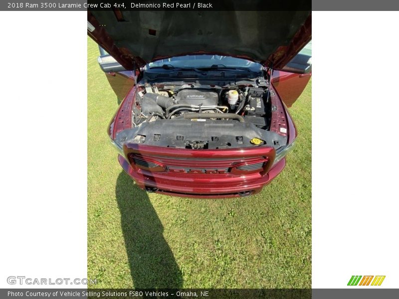Delmonico Red Pearl / Black 2018 Ram 3500 Laramie Crew Cab 4x4