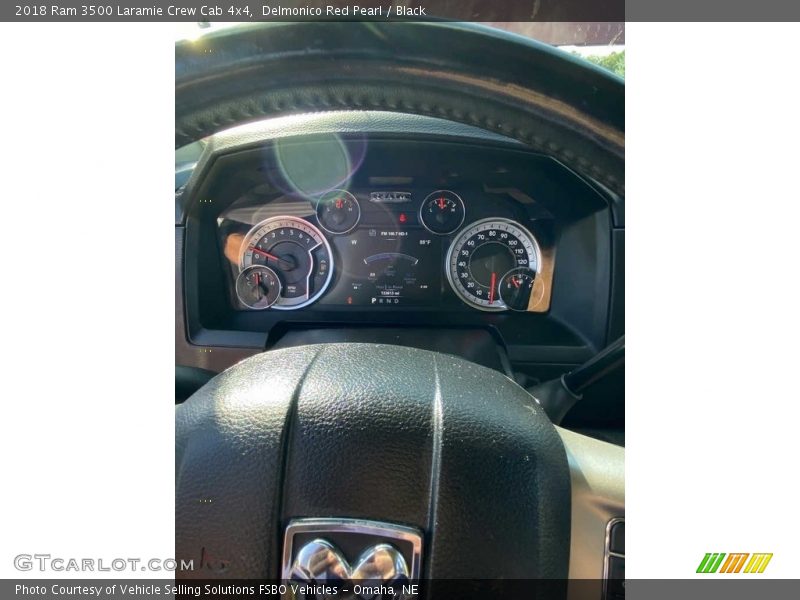 Delmonico Red Pearl / Black 2018 Ram 3500 Laramie Crew Cab 4x4