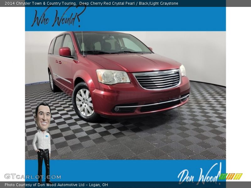 Deep Cherry Red Crystal Pearl / Black/Light Graystone 2014 Chrysler Town & Country Touring