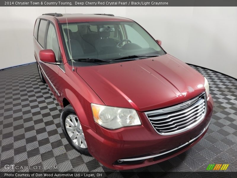 Deep Cherry Red Crystal Pearl / Black/Light Graystone 2014 Chrysler Town & Country Touring