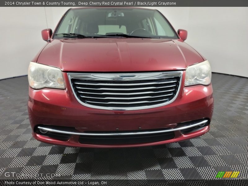 Deep Cherry Red Crystal Pearl / Black/Light Graystone 2014 Chrysler Town & Country Touring