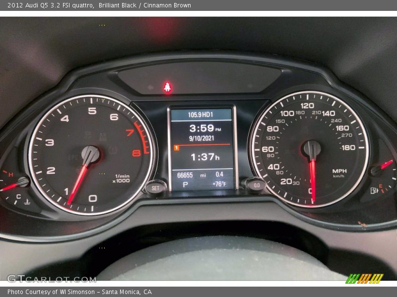 Brilliant Black / Cinnamon Brown 2012 Audi Q5 3.2 FSI quattro