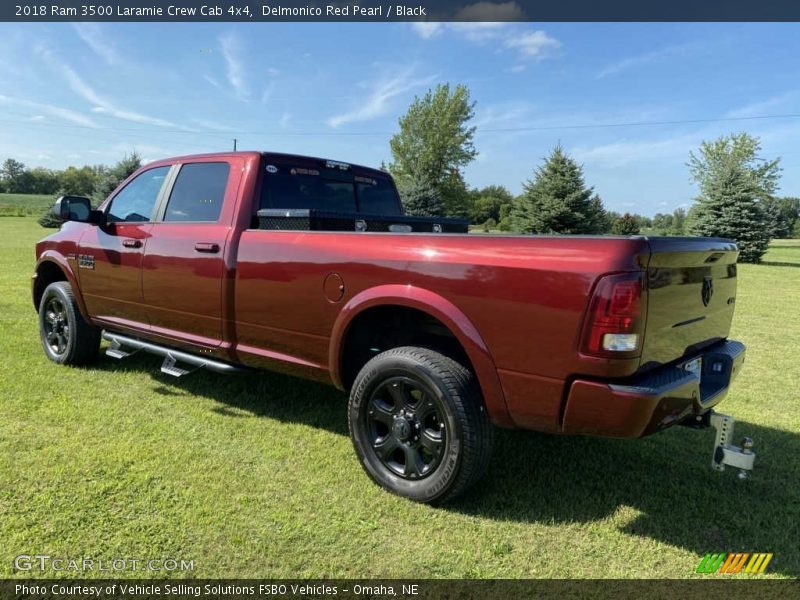 Delmonico Red Pearl / Black 2018 Ram 3500 Laramie Crew Cab 4x4