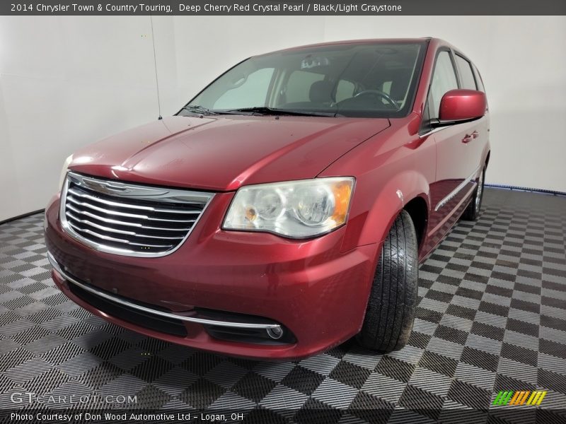 Deep Cherry Red Crystal Pearl / Black/Light Graystone 2014 Chrysler Town & Country Touring