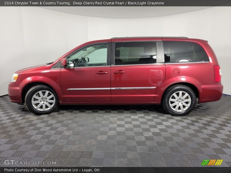 Deep Cherry Red Crystal Pearl / Black/Light Graystone 2014 Chrysler Town & Country Touring