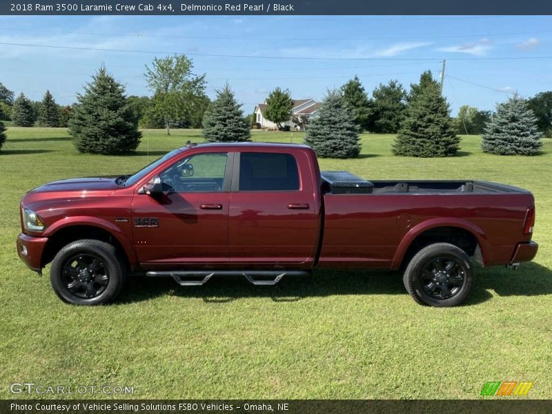 Delmonico Red Pearl / Black 2018 Ram 3500 Laramie Crew Cab 4x4