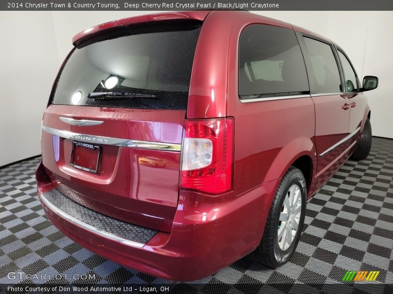 Deep Cherry Red Crystal Pearl / Black/Light Graystone 2014 Chrysler Town & Country Touring