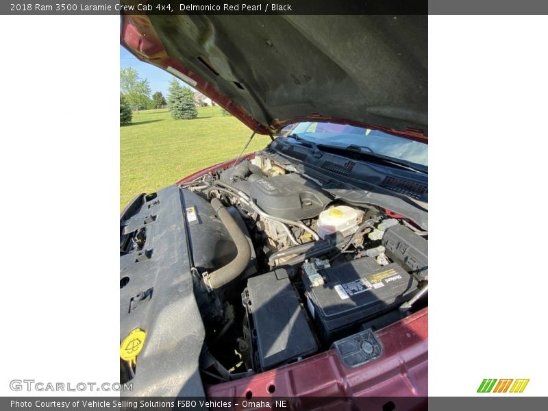 Delmonico Red Pearl / Black 2018 Ram 3500 Laramie Crew Cab 4x4