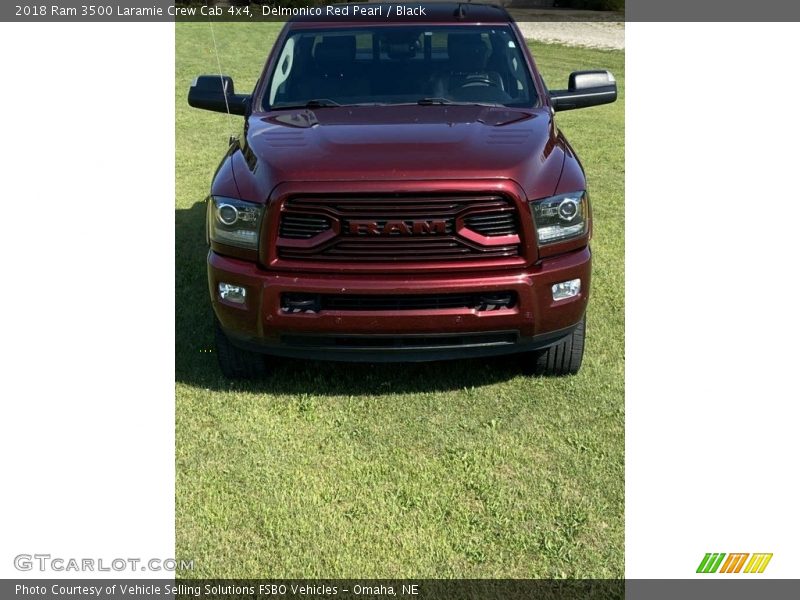 Delmonico Red Pearl / Black 2018 Ram 3500 Laramie Crew Cab 4x4