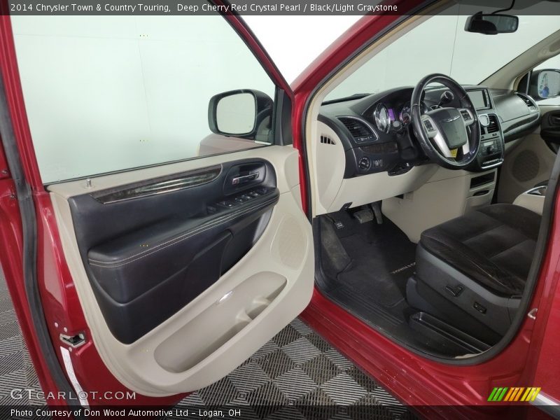 Deep Cherry Red Crystal Pearl / Black/Light Graystone 2014 Chrysler Town & Country Touring