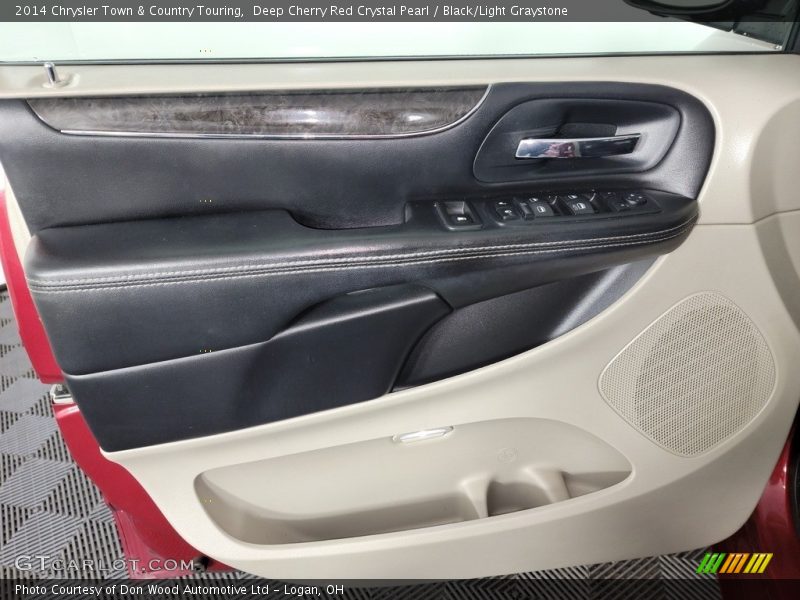 Deep Cherry Red Crystal Pearl / Black/Light Graystone 2014 Chrysler Town & Country Touring