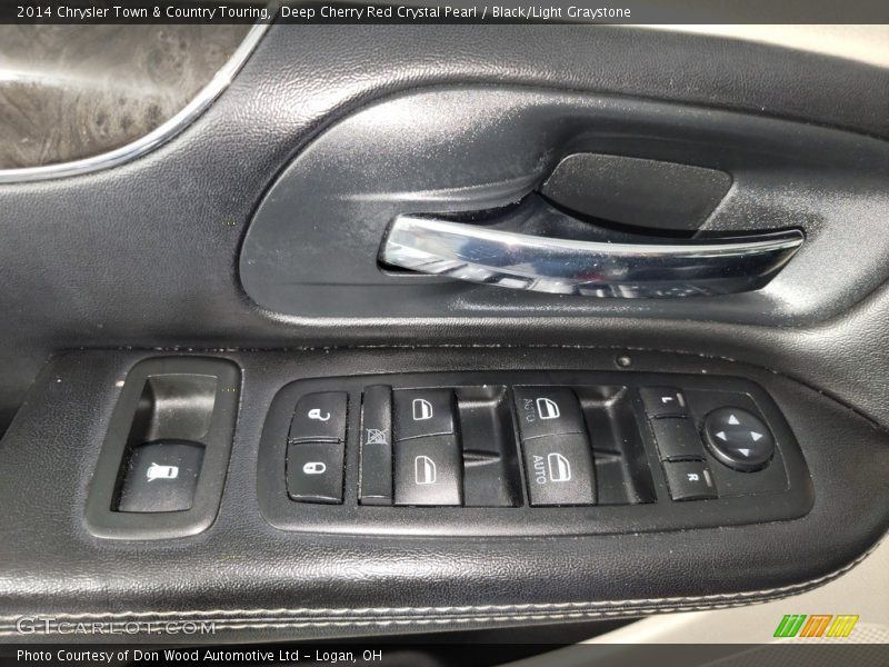 Deep Cherry Red Crystal Pearl / Black/Light Graystone 2014 Chrysler Town & Country Touring