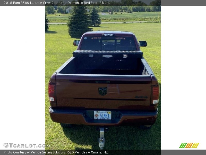 Delmonico Red Pearl / Black 2018 Ram 3500 Laramie Crew Cab 4x4