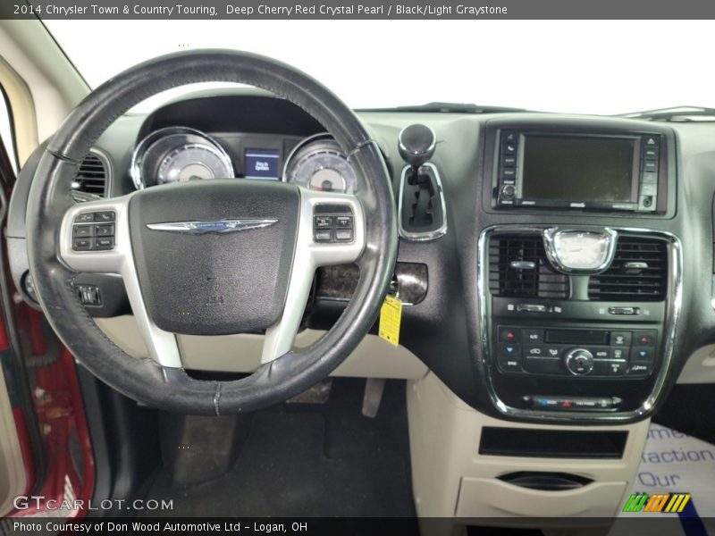 Deep Cherry Red Crystal Pearl / Black/Light Graystone 2014 Chrysler Town & Country Touring