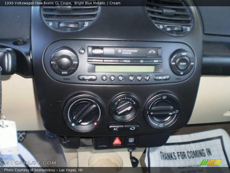 Bright Blue Metallic / Cream 1999 Volkswagen New Beetle GL Coupe