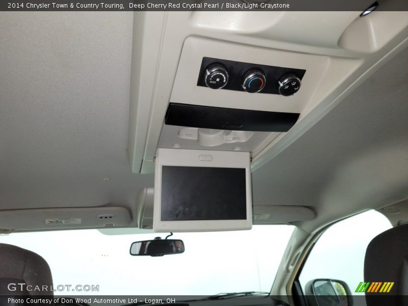 Deep Cherry Red Crystal Pearl / Black/Light Graystone 2014 Chrysler Town & Country Touring
