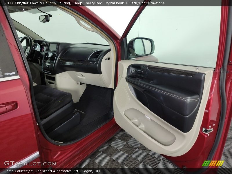 Deep Cherry Red Crystal Pearl / Black/Light Graystone 2014 Chrysler Town & Country Touring