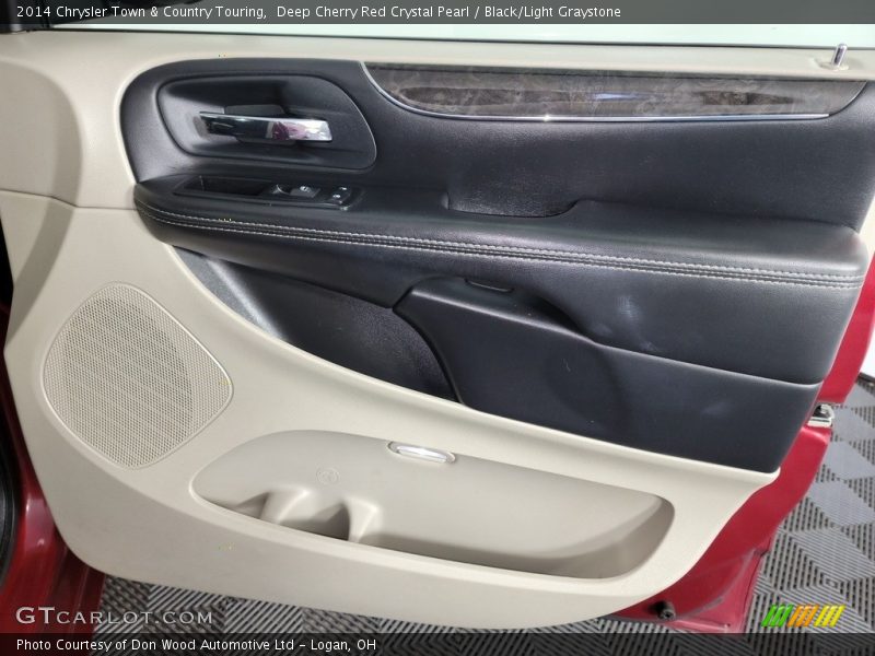 Deep Cherry Red Crystal Pearl / Black/Light Graystone 2014 Chrysler Town & Country Touring