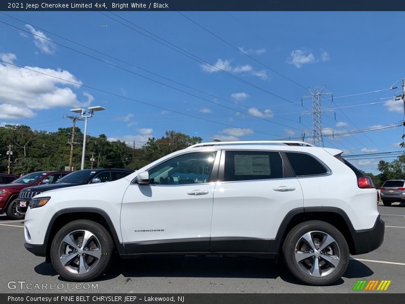 Bright White / Black 2021 Jeep Cherokee Limited 4x4