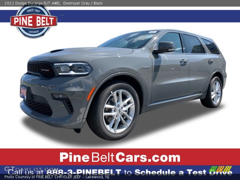 Destroyer Gray / Black 2021 Dodge Durango R/T AWD