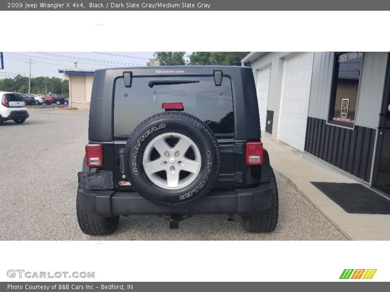 Black / Dark Slate Gray/Medium Slate Gray 2009 Jeep Wrangler X 4x4