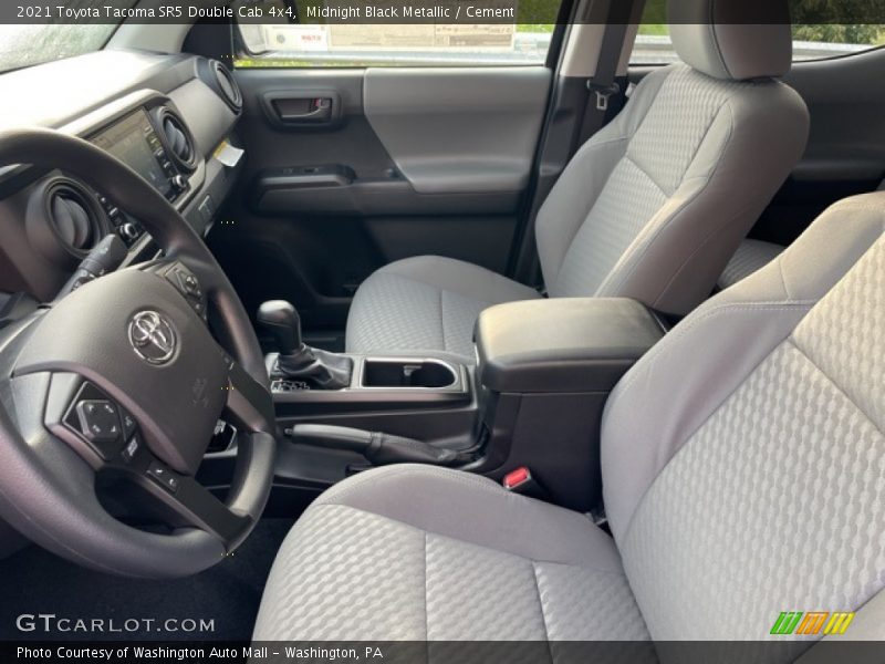Midnight Black Metallic / Cement 2021 Toyota Tacoma SR5 Double Cab 4x4